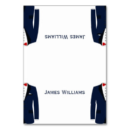 Blauwe en witte gay trouwkaartjes voor plaatsing kaart