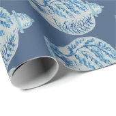 Blauwe en witte gember jar cadeaupapier (Rol Hoek)