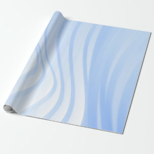 Blauwe en witte gestreepte textiel cadeaupapier