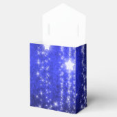 Blauwe en witte gevarieerstaar Ventilatorbox Bedankdoosjes (Geopend)