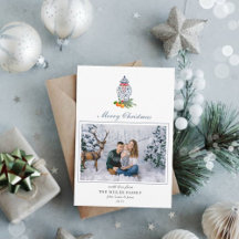 Blauwe en witte Ginger-jar Fotovakantie-Kaart