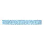 Blauwe en witte Giraffe Satijnen Lint (Voorkant)