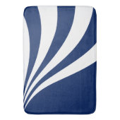 Blauwe en witte golf badmat (Voorkant Verticaal)