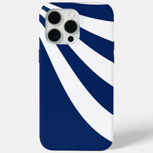 Blauwe en witte golf Case-Mate iPhone case (Achterkant)