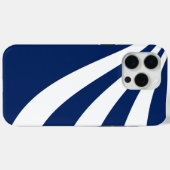 Blauwe en witte golf Case-Mate iPhone case (Achterkant (horizontaal))