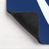 Blauwe en witte golf muismat (Hoek)