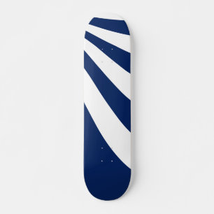 Blauwe en witte golf persoonlijk skateboard