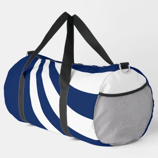 Blauwe en witte golf plunjezak (Rechterhoek)