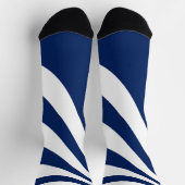 Blauwe en witte golf sokken (Top)