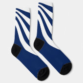 Blauwe en witte golf sokken (Rechts)