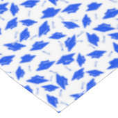 Blauwe en witte gradatiekappen in de lucht tafelkleed (Gekanteld)