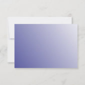 Blauwe en witte Griekse Zeer belangrijke Kaarten R RSVP Kaartje (Achterkant)