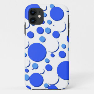 Blauwe en witte haarvlekken Case-Mate iPhone case