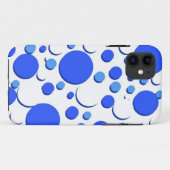 Blauwe en witte haarvlekken Case-Mate iPhone case (Achterkant (horizontaal))