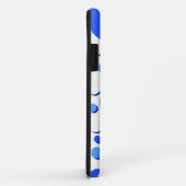 Blauwe en witte haarvlekken Case-Mate iPhone case (Achterkant/rechts)