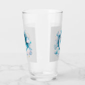 Blauwe en Witte Halve Maan Hemelse Boho Moderne Glas (Links)