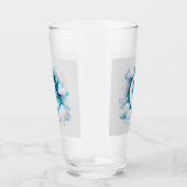 Blauwe en Witte Halve Maan Hemelse Boho Moderne Glas (Rechts)
