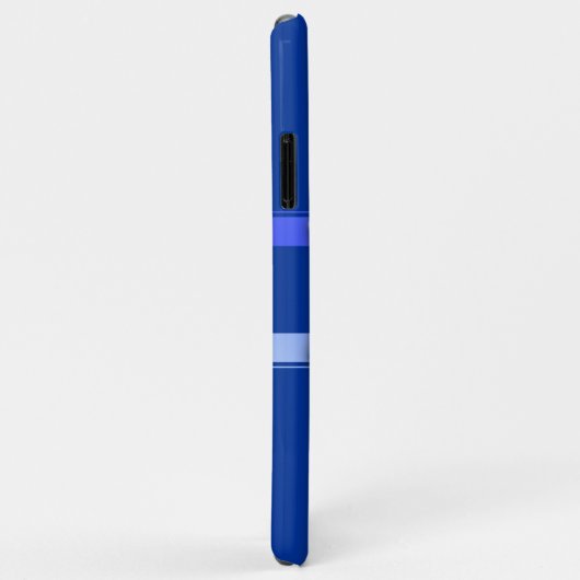 Blauwe en witte Hebreeuwse Chai ster van David Case-Mate iPhone Case (Achterkant/rechts)