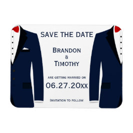 Blauwe en witte homepage bewaren de datum magneten