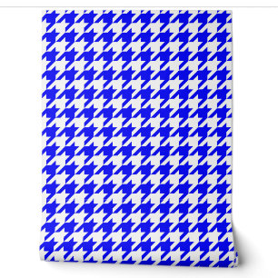 Blauwe en witte hond behang