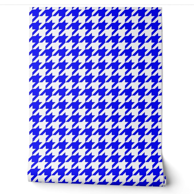 Blauwe en witte hond behang (Afrollen)
