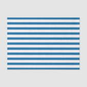 Blauwe en witte horizontale streep tissuepapier (Voorkant)