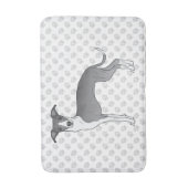 Blauwe en witte Italiaanse dolfijnen met poten Badmat (Voorkant Verticaal)