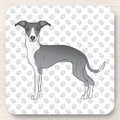 Blauwe en witte Italiaanse dolfijnen met poten Bier Onderzetter (Voorkant)