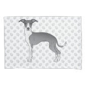 Blauwe en witte Italiaanse dolfijnen met poten Kussensloop (Voorkant-Links)