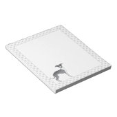 Blauwe en witte Italiaanse dolfijnen met poten Notitieblok (Schuin)