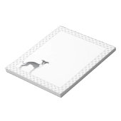 Blauwe en witte Italiaanse dolfijnen met poten Notitieblok (Linkerzijde)