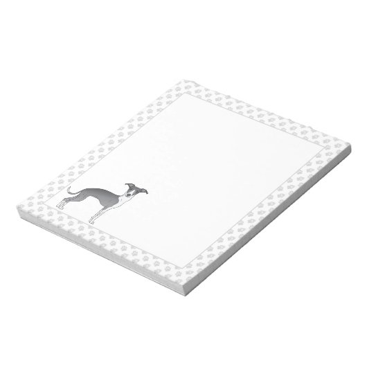 Blauwe en witte Italiaanse dolfijnen met poten Notitieblok (Linkerzijde)