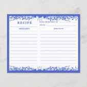 Blauwe en witte Kaart (Voorkant)