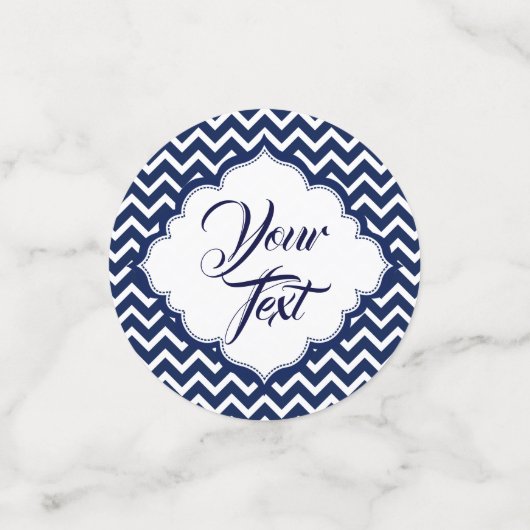 Blauwe en witte kaas confetti (Kleine voorkant)