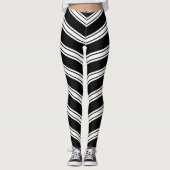 Blauwe en witte kaas leggings (Voorkant)