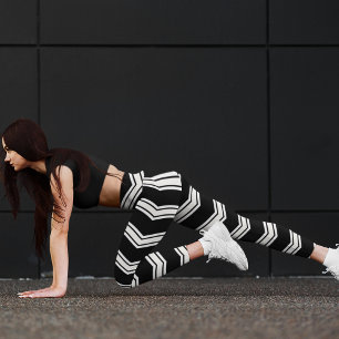 Blauwe en witte kaas leggings