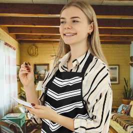 Blauwe en witte kaas schort