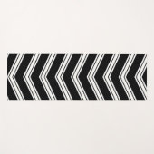 Blauwe en witte kaas yogamat (Voorkant (horizontaal))