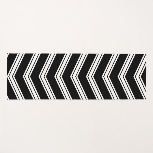 Blauwe en witte kaas yogamat (Voorkant (horizontaal))