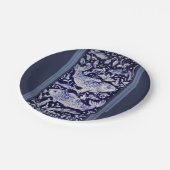 Blauwe en witte kabeljauw vis Elegant Dining Papieren Bordje (Gekanteld)