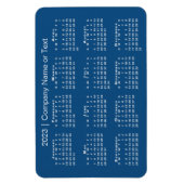 Blauwe en Witte Kalender 2023 met de Tekst van de  Magneet (Verticaal)