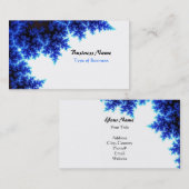 Blauwe en Witte Kassy Branches Visitekaartje (Voorkant / Achterkant)