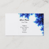 Blauwe en Witte Kassy Branches Visitekaartje (Achterkant)