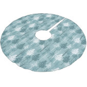 Blauwe en witte kerstbomen kerstboom rok (Gekanteld)