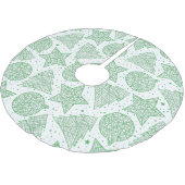 Blauwe en witte kerstboomrok kerstboom rok (Gekanteld)