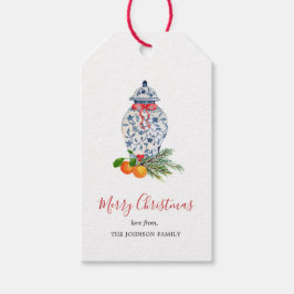 "blauwe en witte kerstcadeaulabels voor Kerstmis Cadeaulabel