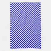 Blauwe en witte keukenhanddoeken (Verticaal)