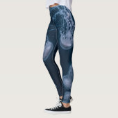 Blauwe en witte kieuwen leggings (Links)