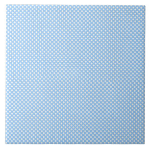 Blauwe en witte kleine haarvlekken tegeltje