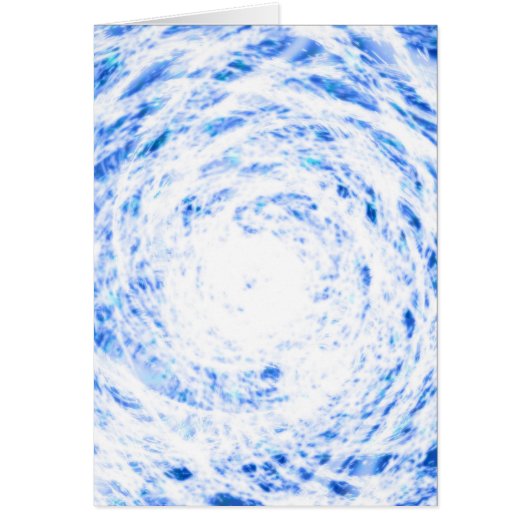 Blauwe en witte kleurstof Kaart (Voorkant)